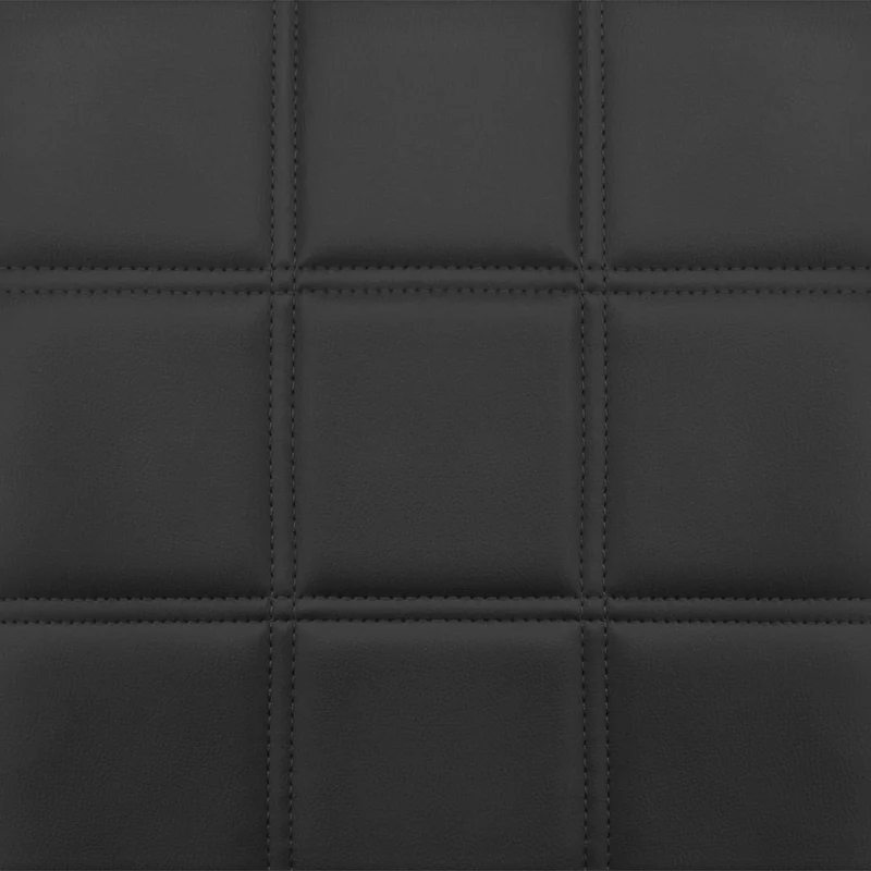 Chaise de Bar Faux Cuir Chrome - Criss Cross Noir