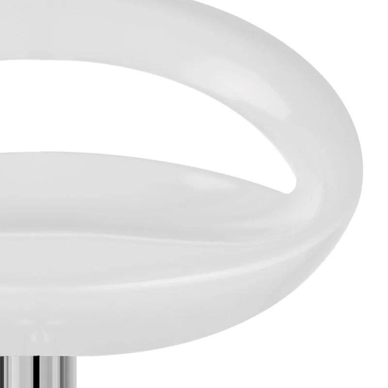 Chaise de Bar ABS Chrome - Crescent Blanc