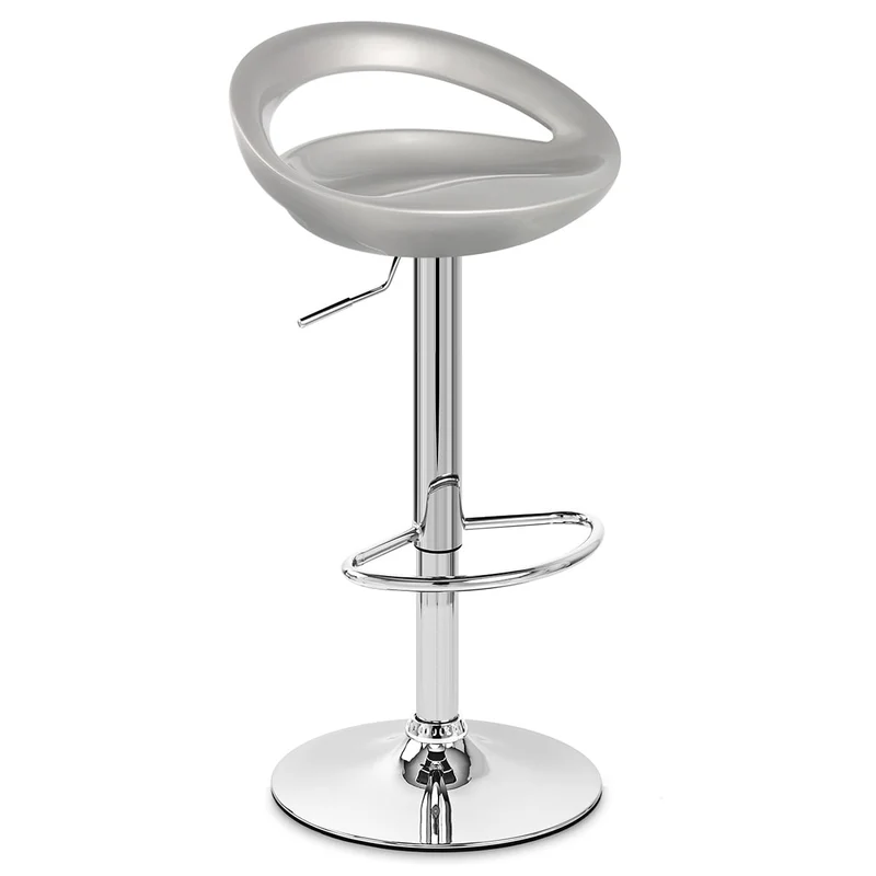Chaise de Bar ABS Chrome - Crescent Gris