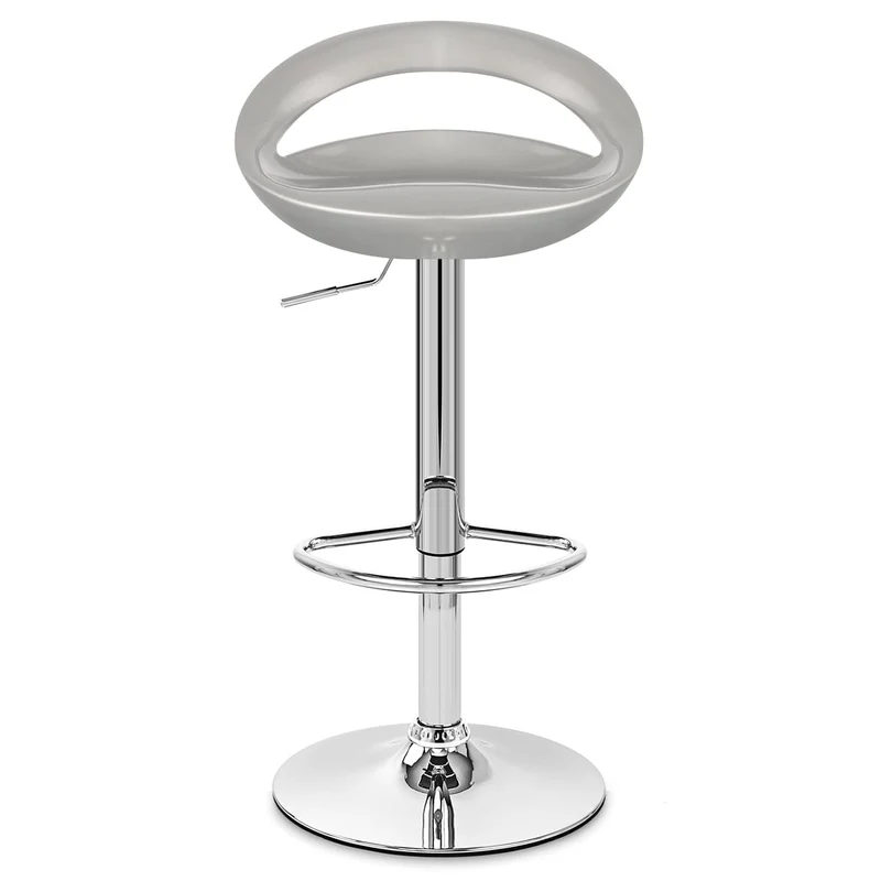 Chaise de Bar ABS Chrome - Crescent Gris