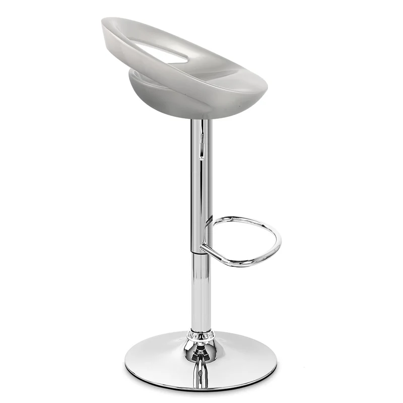 Chaise de Bar ABS Chrome - Crescent Gris