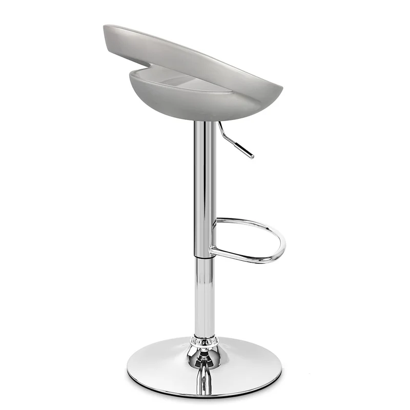 Chaise de Bar ABS Chrome - Crescent Gris