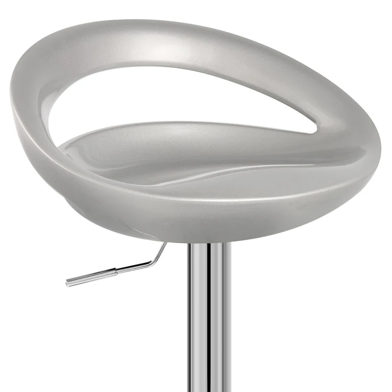 Chaise de Bar ABS Chrome - Crescent Gris