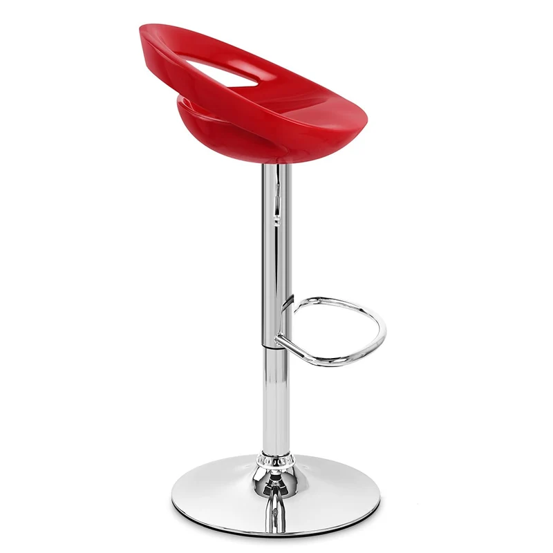 Chaise de Bar ABS Chrome - Crescent Rouge