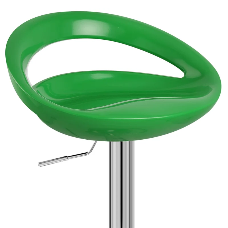 Chaise de Bar ABS Chrome - Crescent Vert