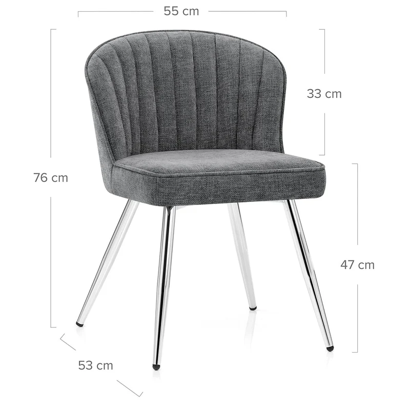 Chaise Tissu - Chase Gris