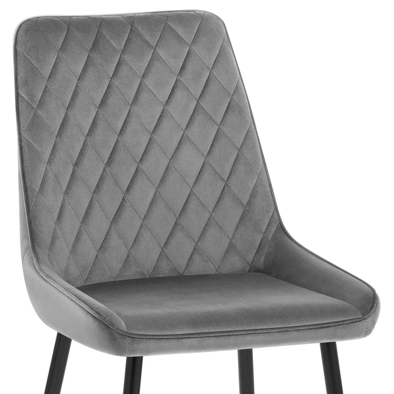 Chaise Velours - Chevy Gris