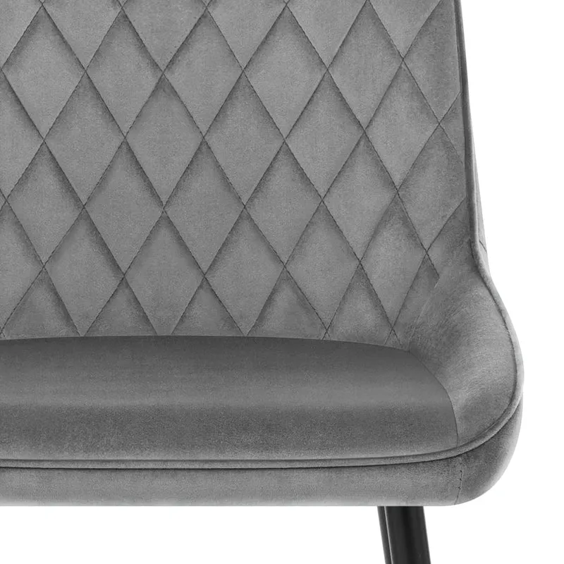 Chaise Velours - Chevy Gris