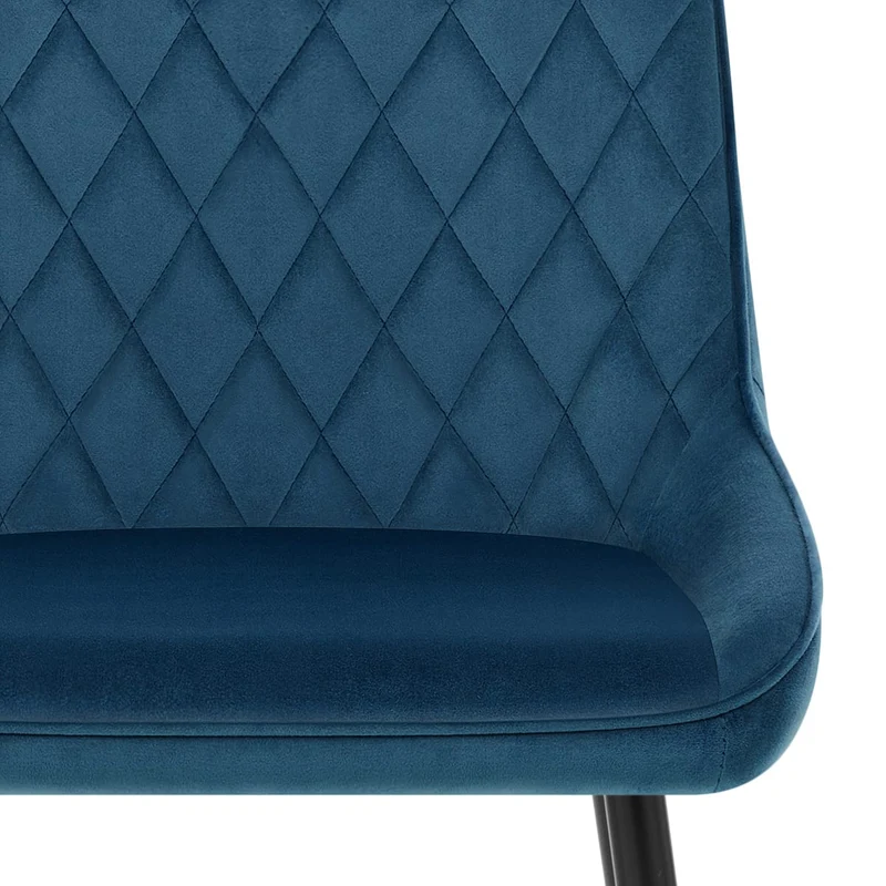 Chaise Velours - Chevy Bleu