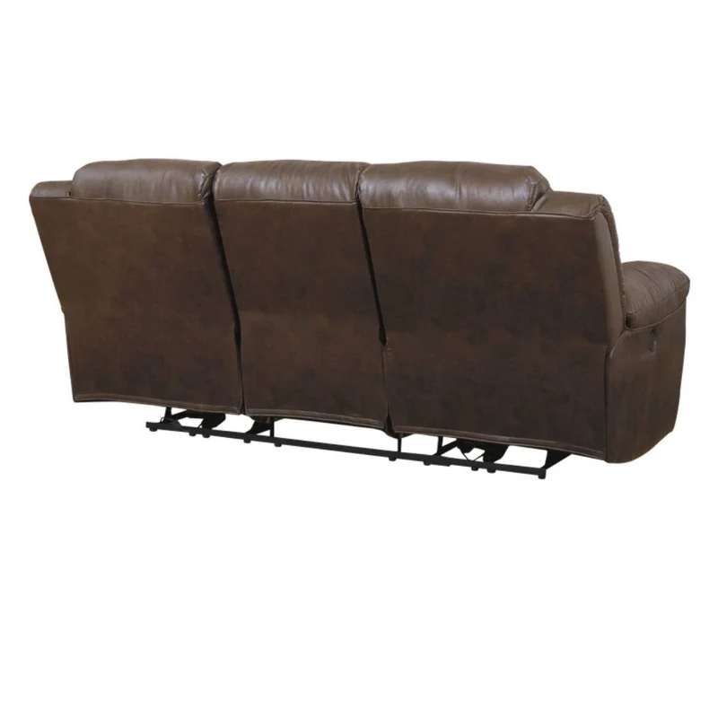 Sofa inclinable motorisé aspect cuir - Stoneland