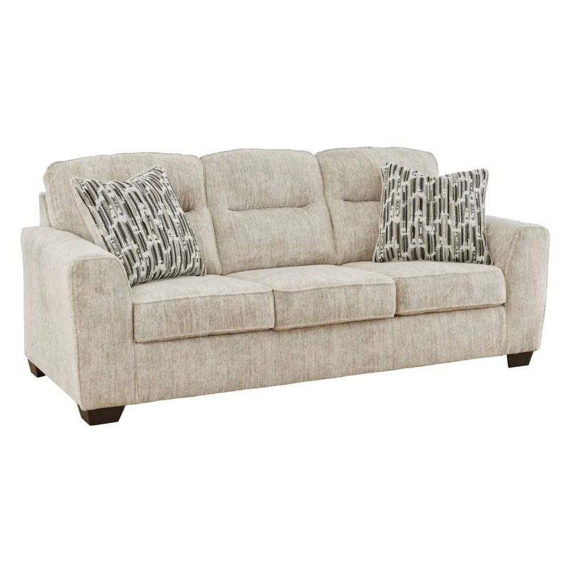 Sofa en tissu avec coussins - Lonoke