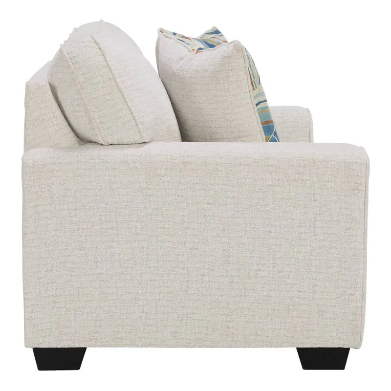 Causeuse en tissu texturé avec coussins - Cashton