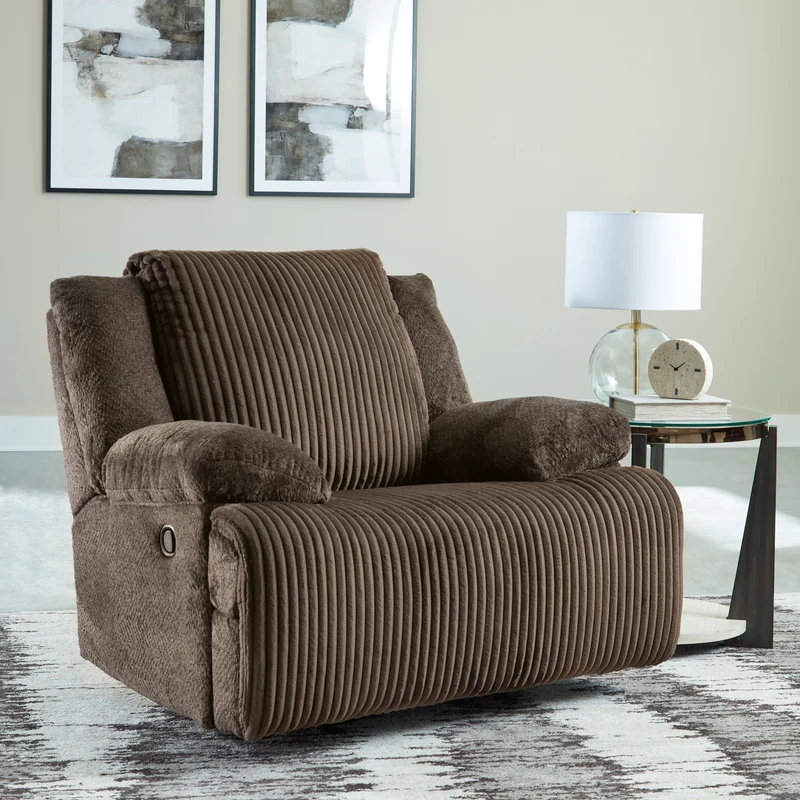 Fauteuil berçant et inclinable en velours côtelé - Top Tier