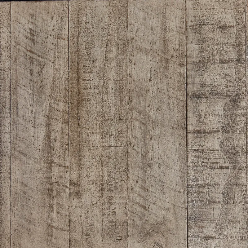 Meuble de télévision en bois/placage gris patiné avec foyer électrique - Krystanza