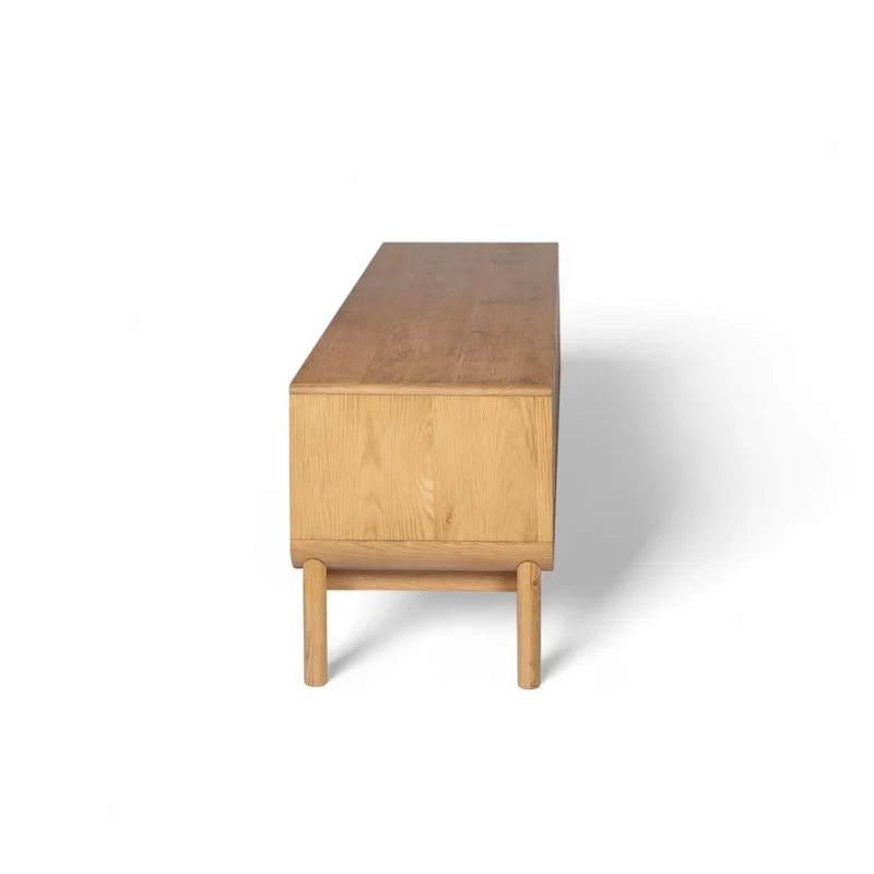 Meuble télé 180 cm 4 portes en chêne naturel