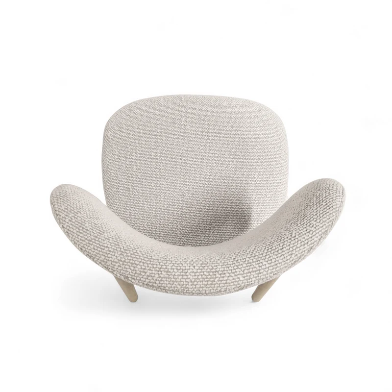 Chaise repas tissu écru