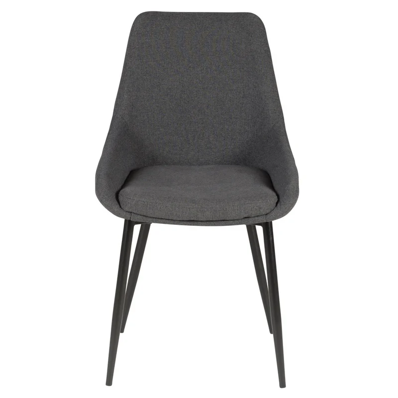 Chaise BARI tissu pieds métal