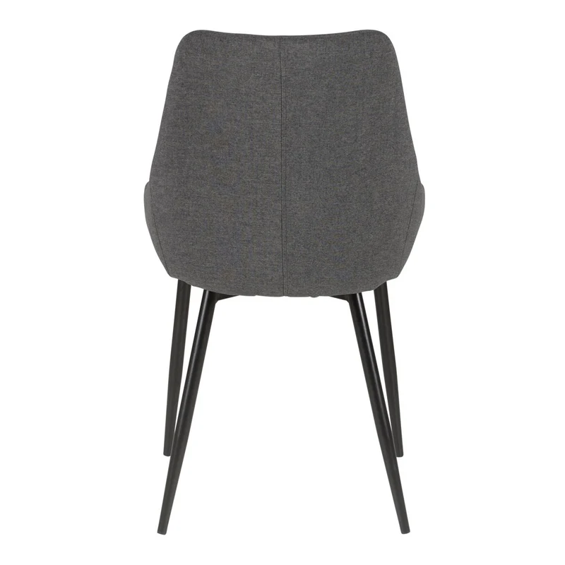 Chaise BARI tissu pieds métal