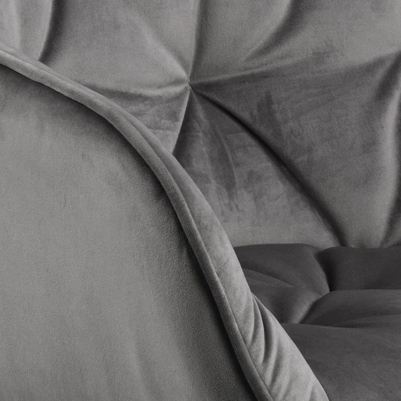 Chaise BROOKE velours avec accoudoirs