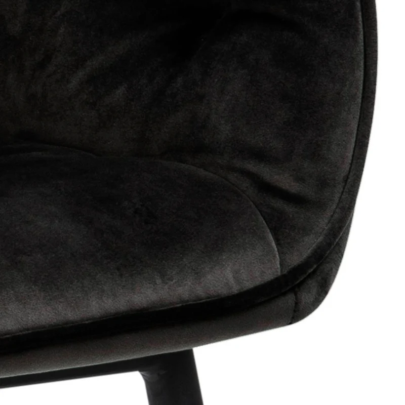 Chaise BROOKE velours avec accoudoirs
