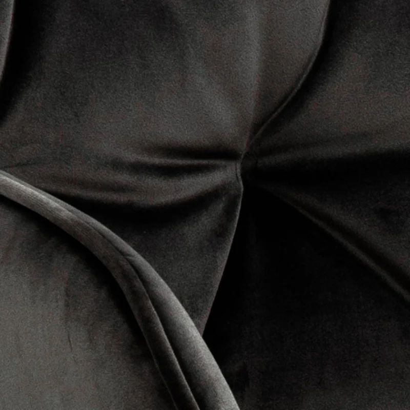 Chaise BROOKE velours avec accoudoirs