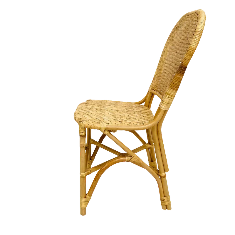 Chaise repas en rotin