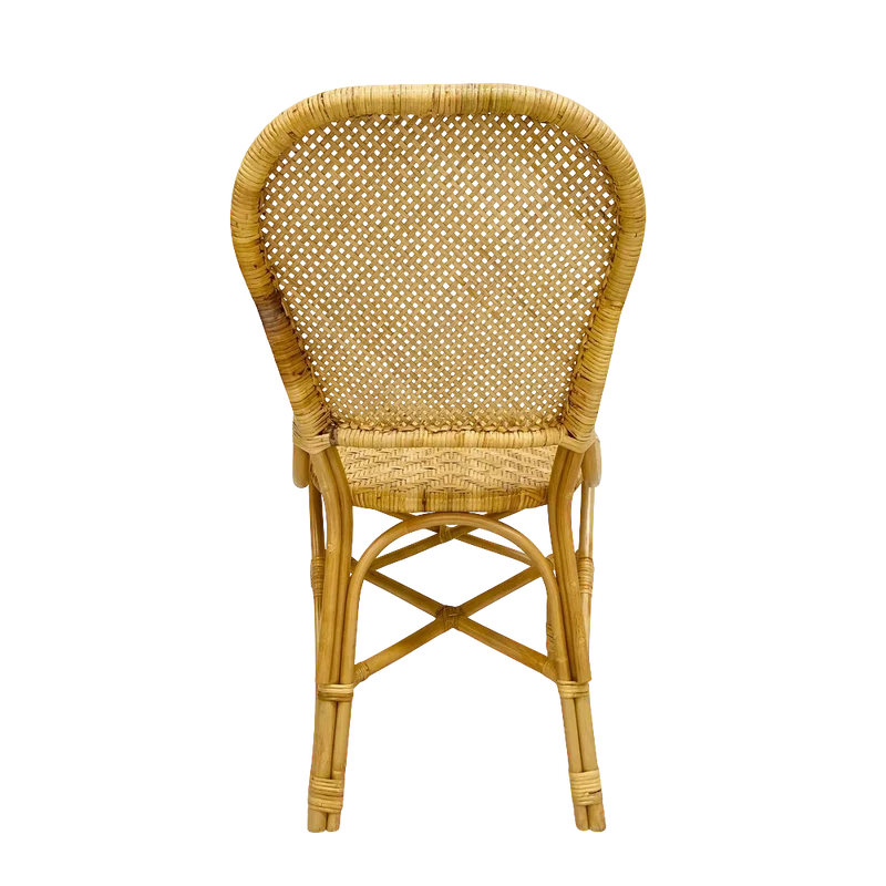Chaise repas en rotin