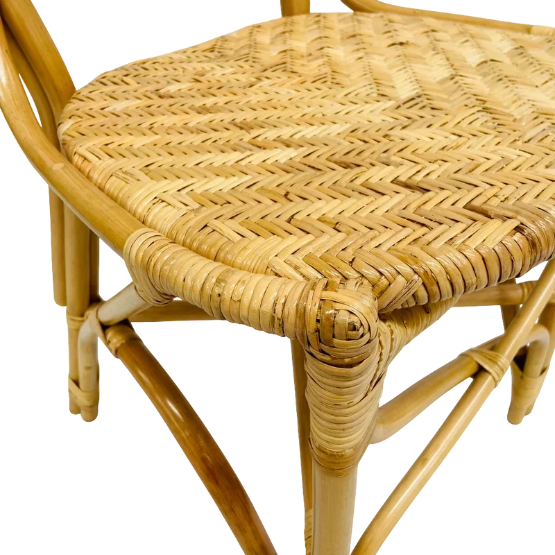 Chaise repas en rotin