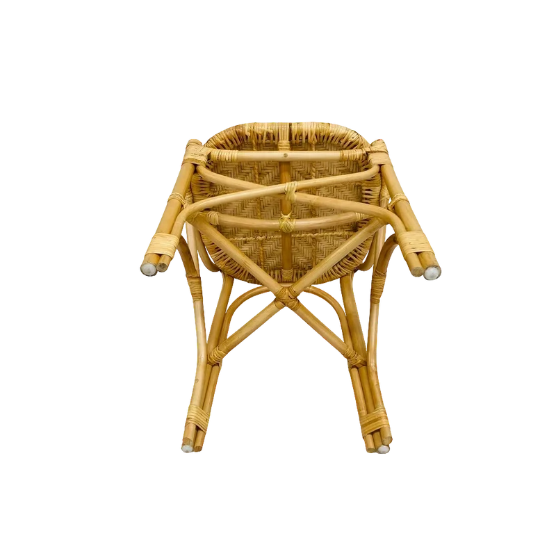 Chaise repas en rotin