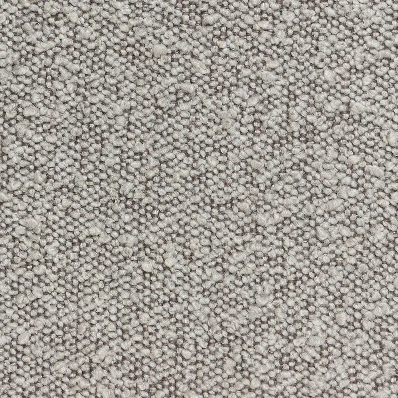 Chaise repas effet bouclette gris clair
