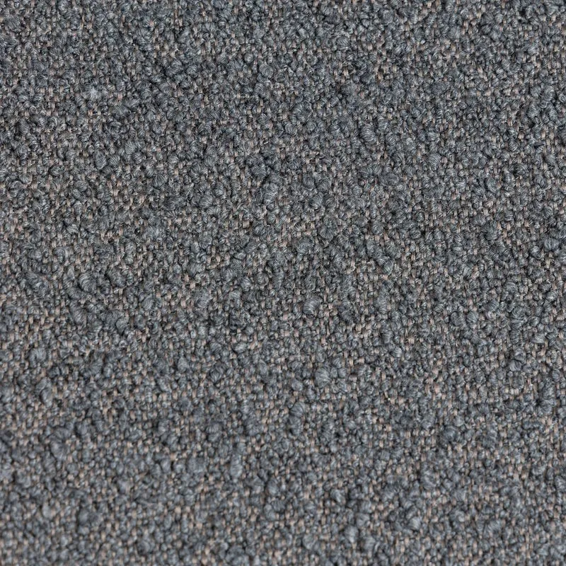 Chaise repas effet bouclette gris foncé