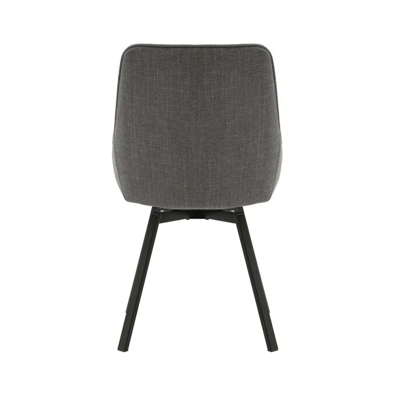 Chaise repas pivotante gris
