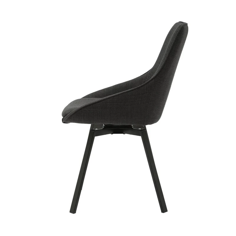 Chaise repas pivotante noir