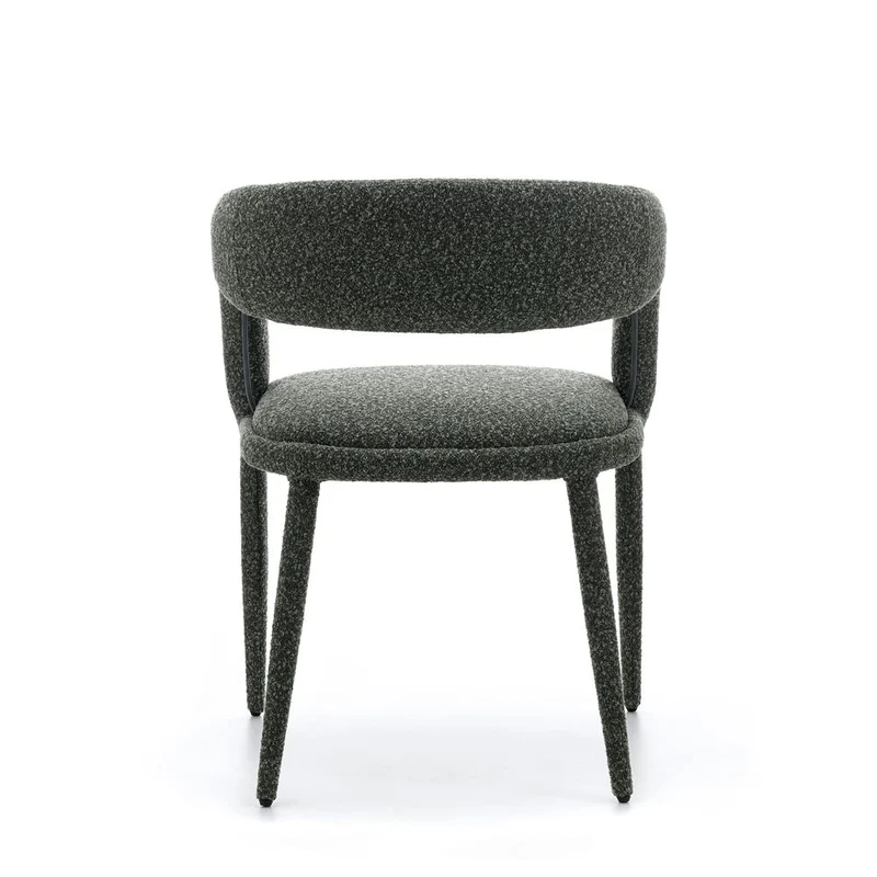 Chaise repas full bouclette vert