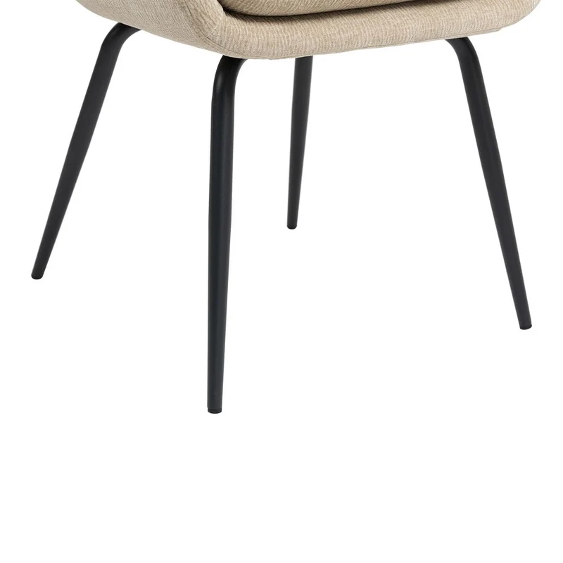 Chaise accoudoirs sable