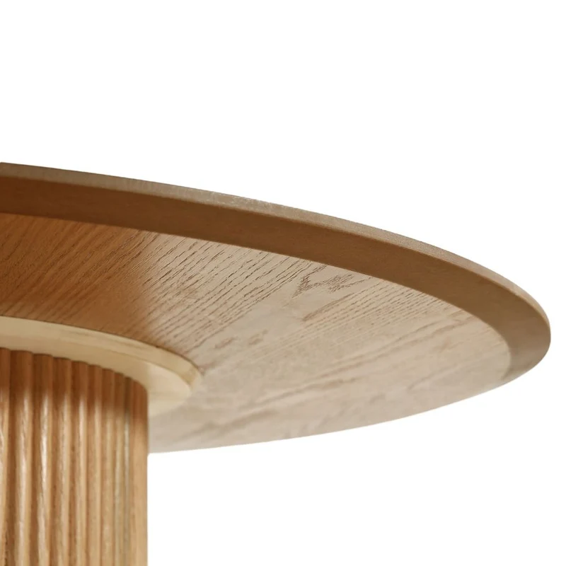 Table repas D120 cm placage chêne