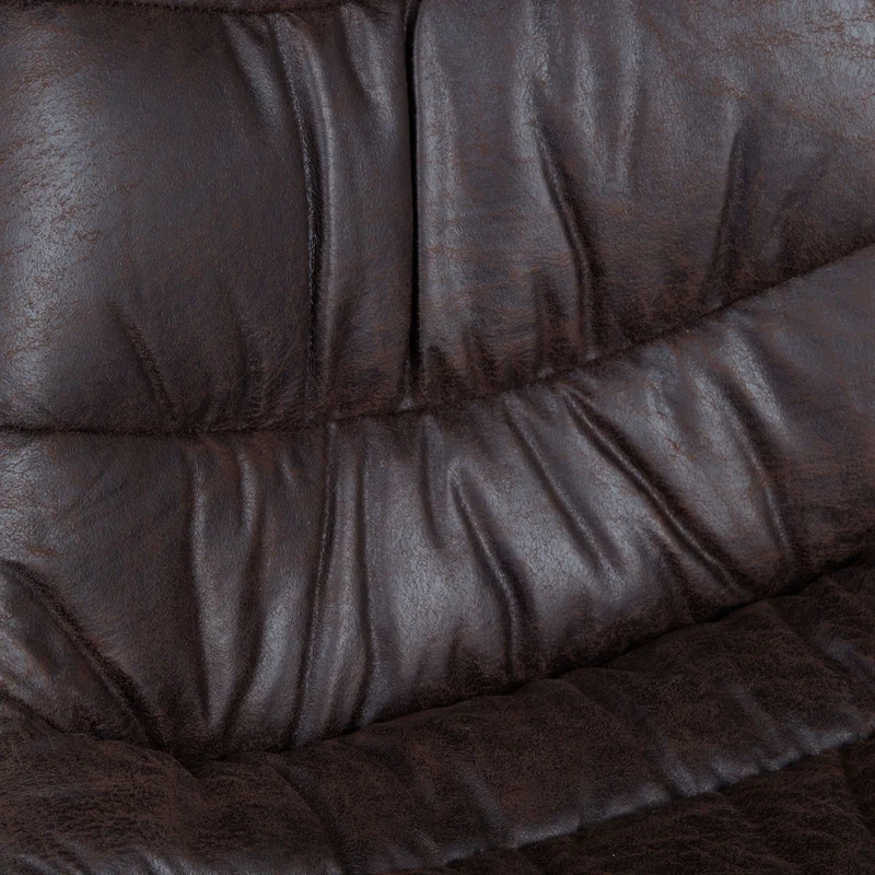 Chaise marron pied métal chromé