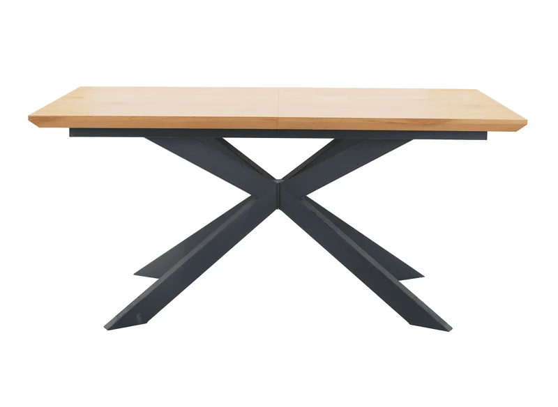 Table à manger extensible couleur bois 10 personnes 160-200 cm ODINE