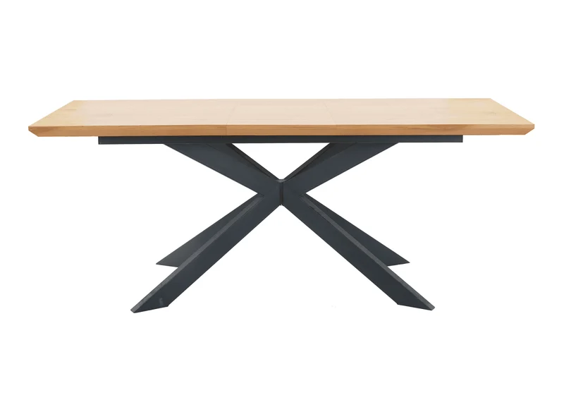 Table à manger extensible couleur bois 10 personnes 160-200 cm ODINE