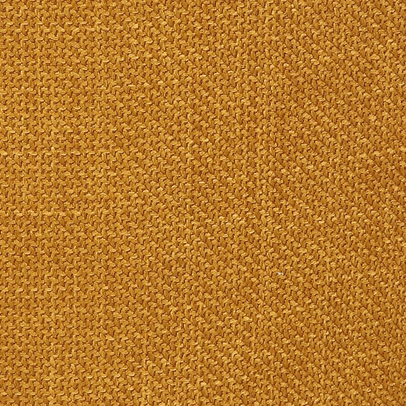 Chaise repas en tissu ocre pied chêne