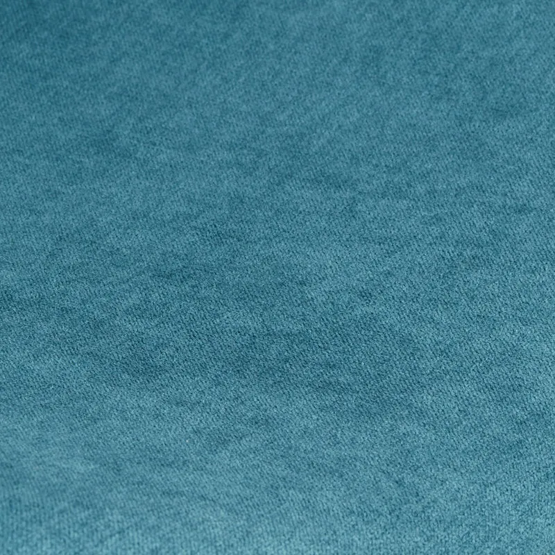 Chaise repas tissu bleu canard
